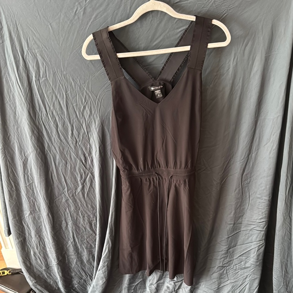Athleta Black V-Neck dress